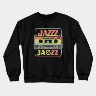 cassette Tape jazz retro Crewneck Sweatshirt